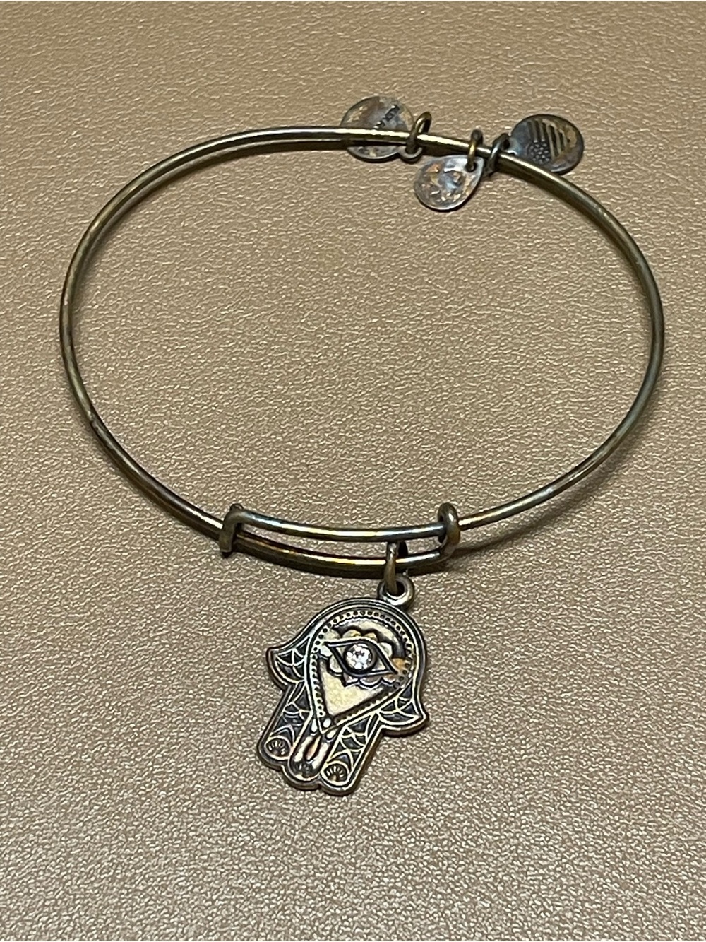 Alex and Ani "Hand of Fatima" Hamsa Charm Bangle Bracelet